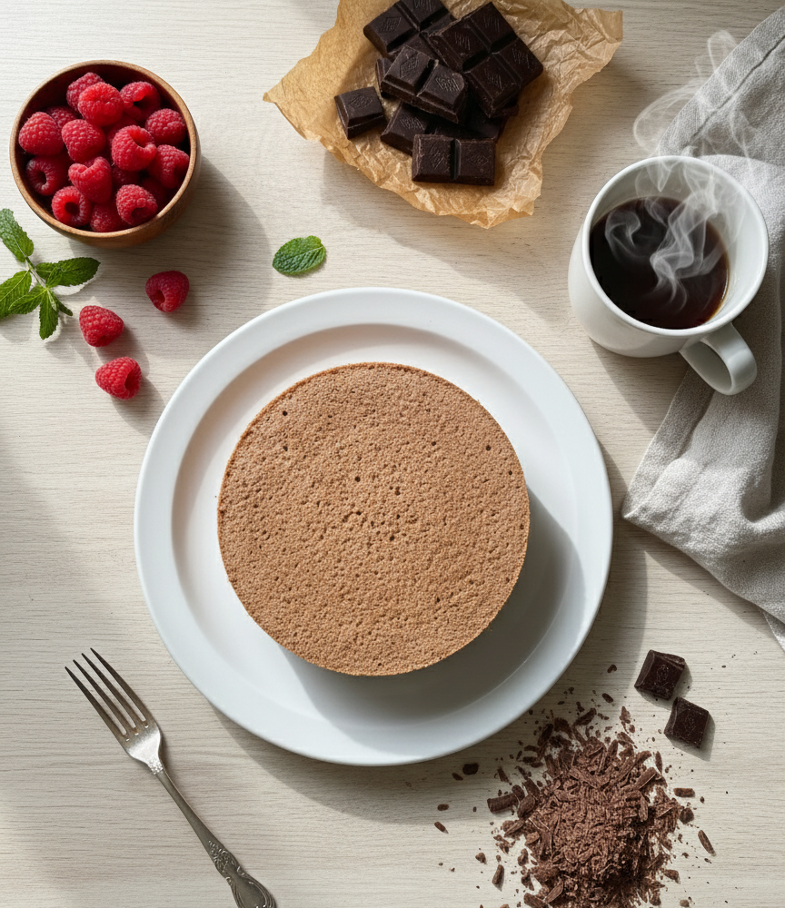 Chocolate Chiffon Cake Step 1